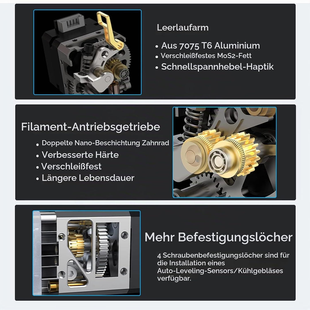 BIQU H2 V2S Lite Extruder Direct Drive Extruder High Flow Hotend Hochgeschwindigkeitsdruck für Ender