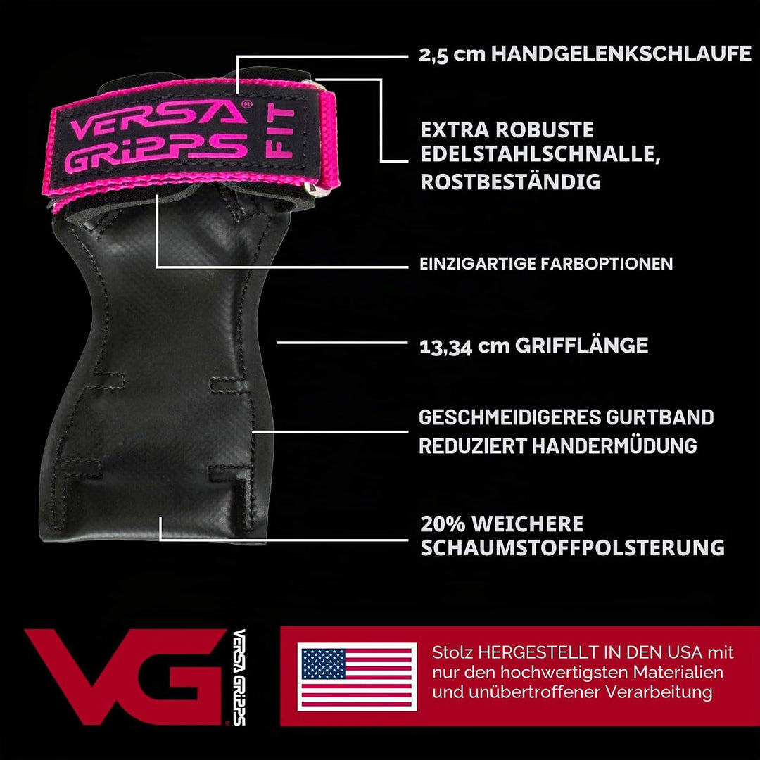 Versa Gripps® FIT Authentisch. Das Beste Trainingszubehör der Welt. IN DEN USA HERGESTELLT Schwarz S