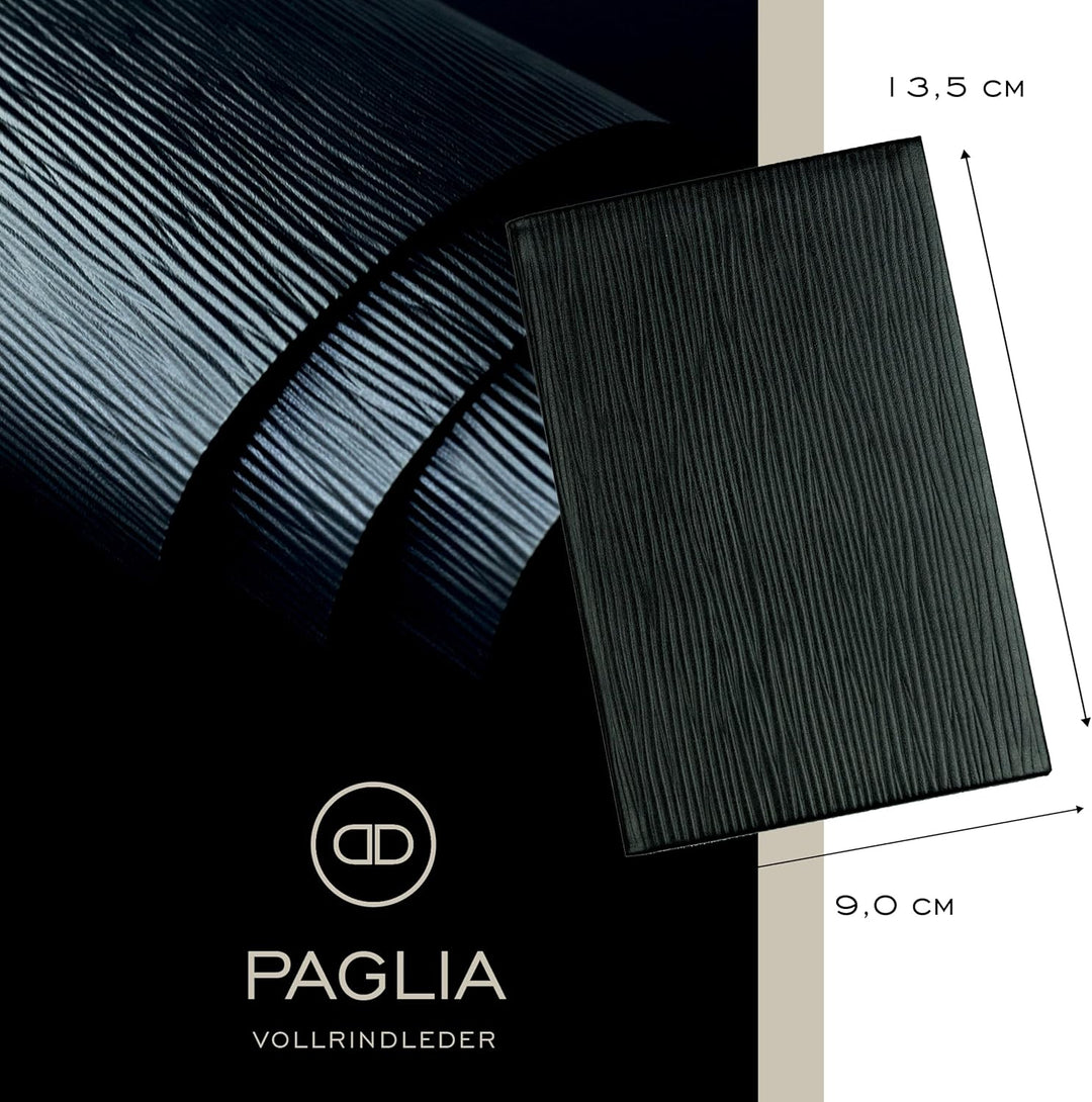 DELMON VARONE - Personalisierbares Adressbuch Pocket Format gebunden mit A-Z Register Pagila Leder s