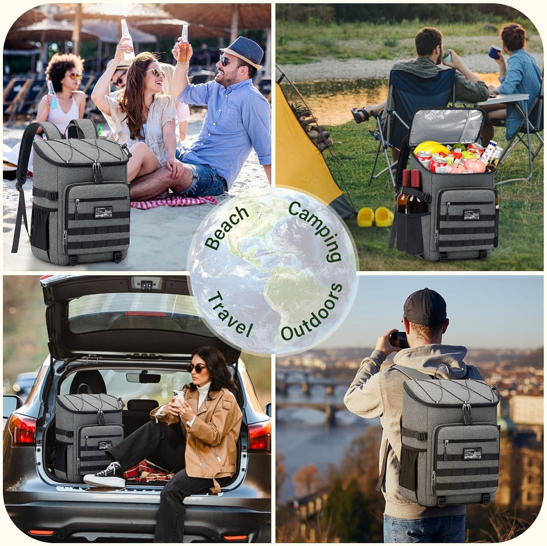 NEWHEY Kühlrucksack 30L Wasserdichtes Isolierter Kühltasche Grosse Kapazität Thermo Picknickrucksack