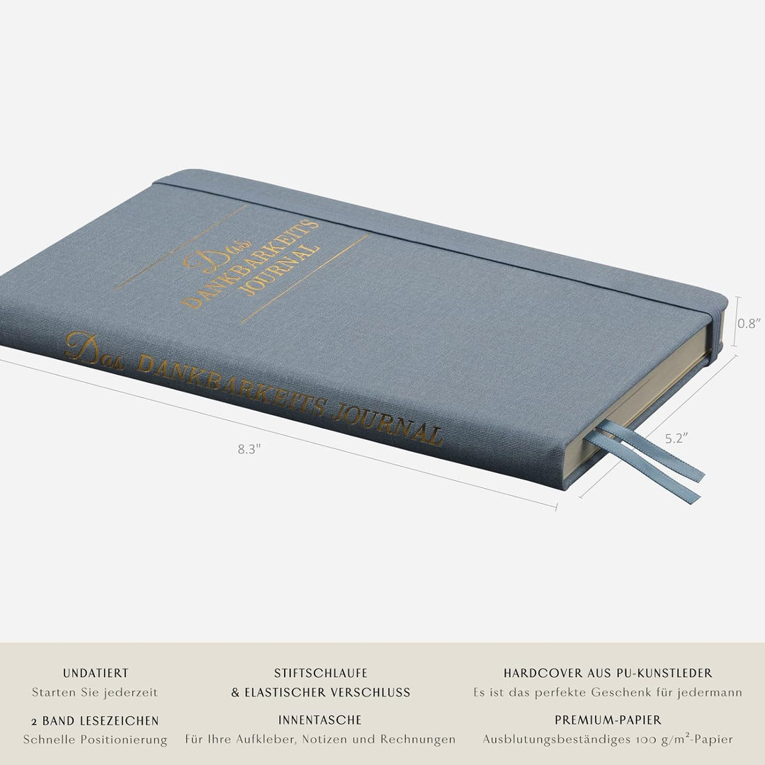 Das Dankbarkeitstagebuch: 5-Minuten Tagebuch pro Tag für mehr Glück, Positivität, Bestätigung- Ein e