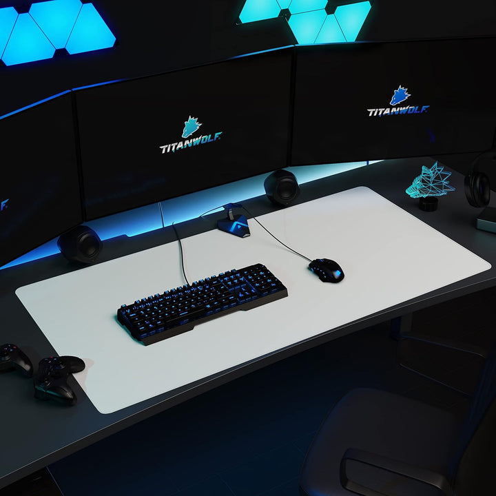 Titanwolf- Übergrösse Mauspad Gaming 1200x600mm - XXXL Mousepad gross - Tischunterlage Large Size -