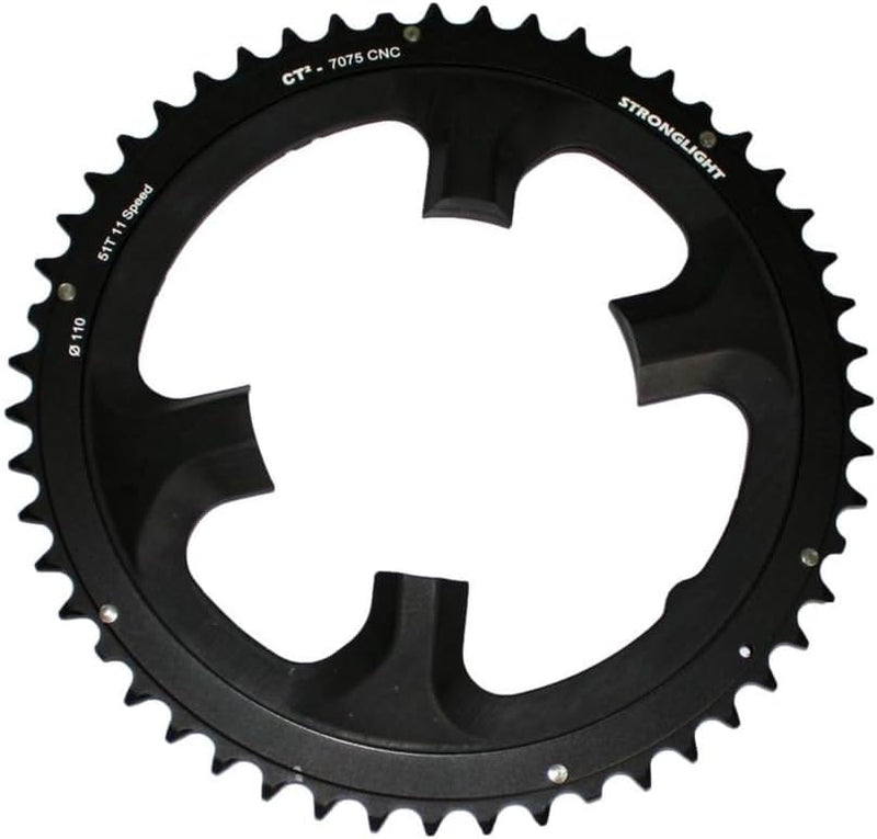 Stronglight Unisex – Erwachsene Dura-Ace Kettenblat, schwarz, 1size