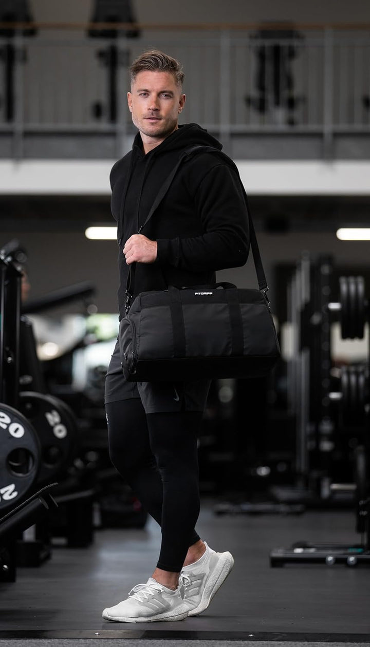 Fitgriff® Sporttasche & Reisetasche V2 für Damen und Herren - mit Schuhfach & Nassfach - Tasche für