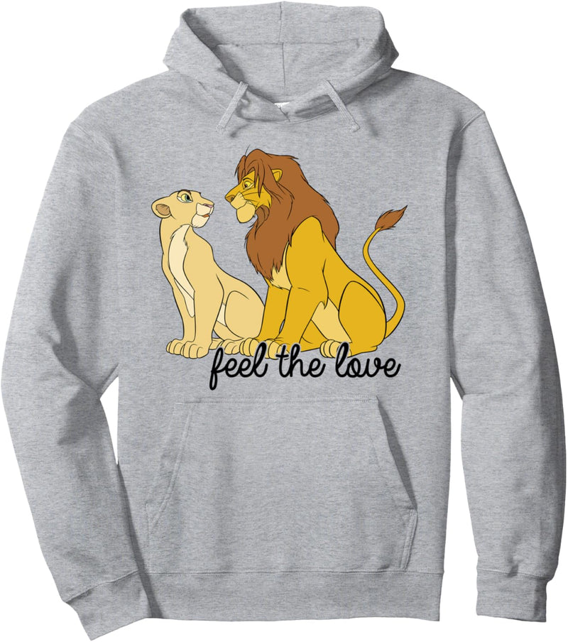 Disney The Lion King Simba And Nala Feel The Love Portrait Pullover Hoodie