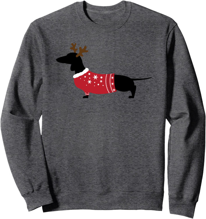 Ugly Christmas Sweater Wiener Dackel Hund Sweatshirt