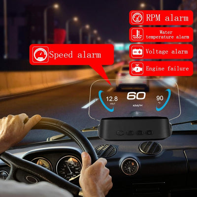 Head up Display, Fydun Auto-OBD2 + Navigationssystem HUD Head-up-Display Digitaler Autogeschwindigke