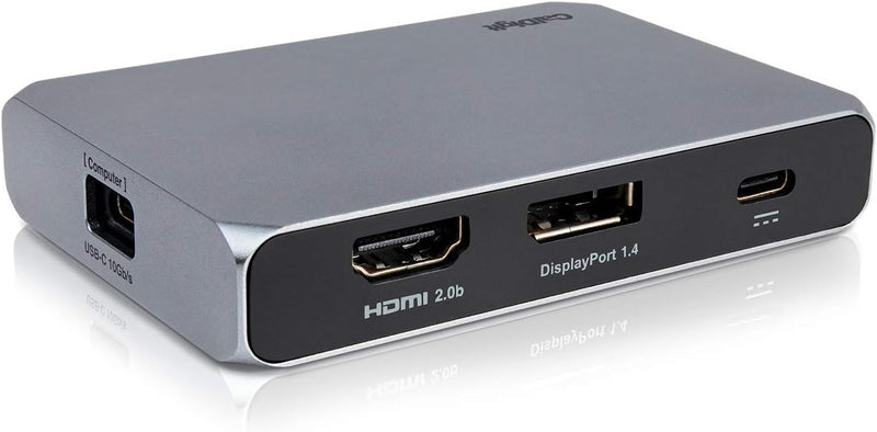 CalDigit USB-C Gen 2 SOHO-Dock mit 10 Gbit/s - Bis zu 4K 60 Hz, HDMI 2.0b, DisplayPort 1.4, 10 Gbit