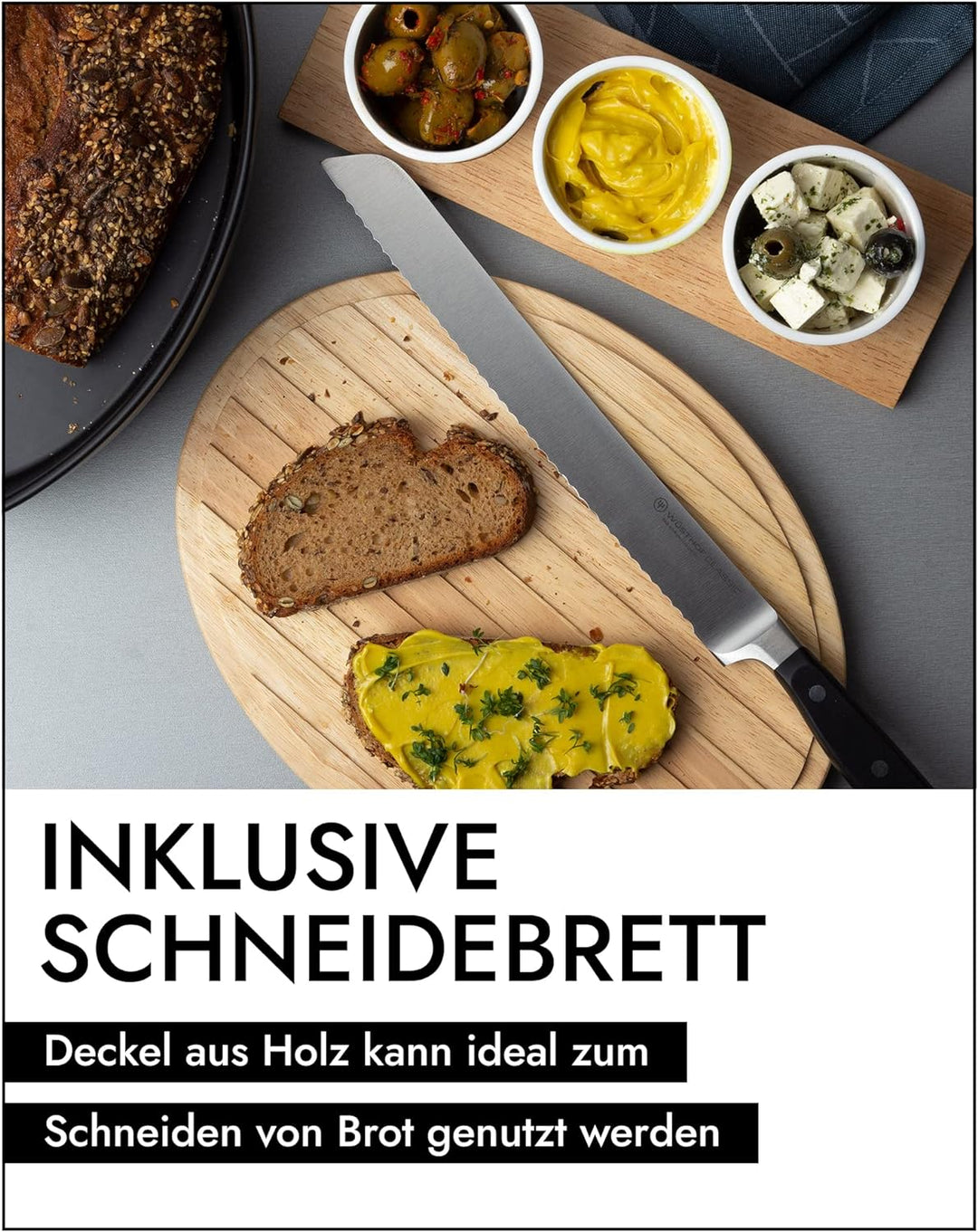 CONTINENTA Brottopf Keramik | Mit Praktischen Luftlöchern Gegen Austrocknen &amp; Schimmel | Handmade In