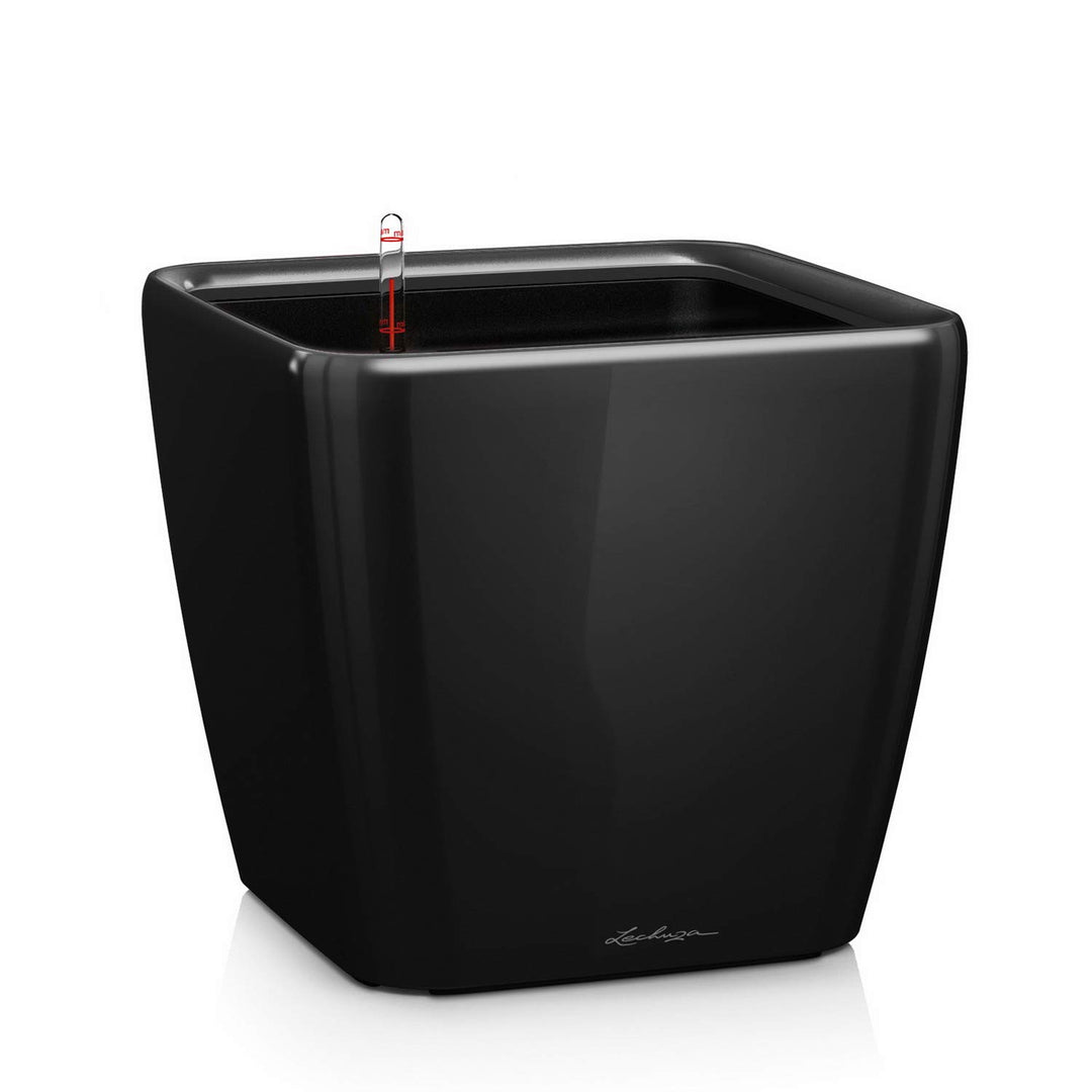 LECHUZA QUADRO Premium LS 35 schwarz hochglanz 16169 35x35x33 cm Schwarz Hochglanz, 35x35x33 cm Schw