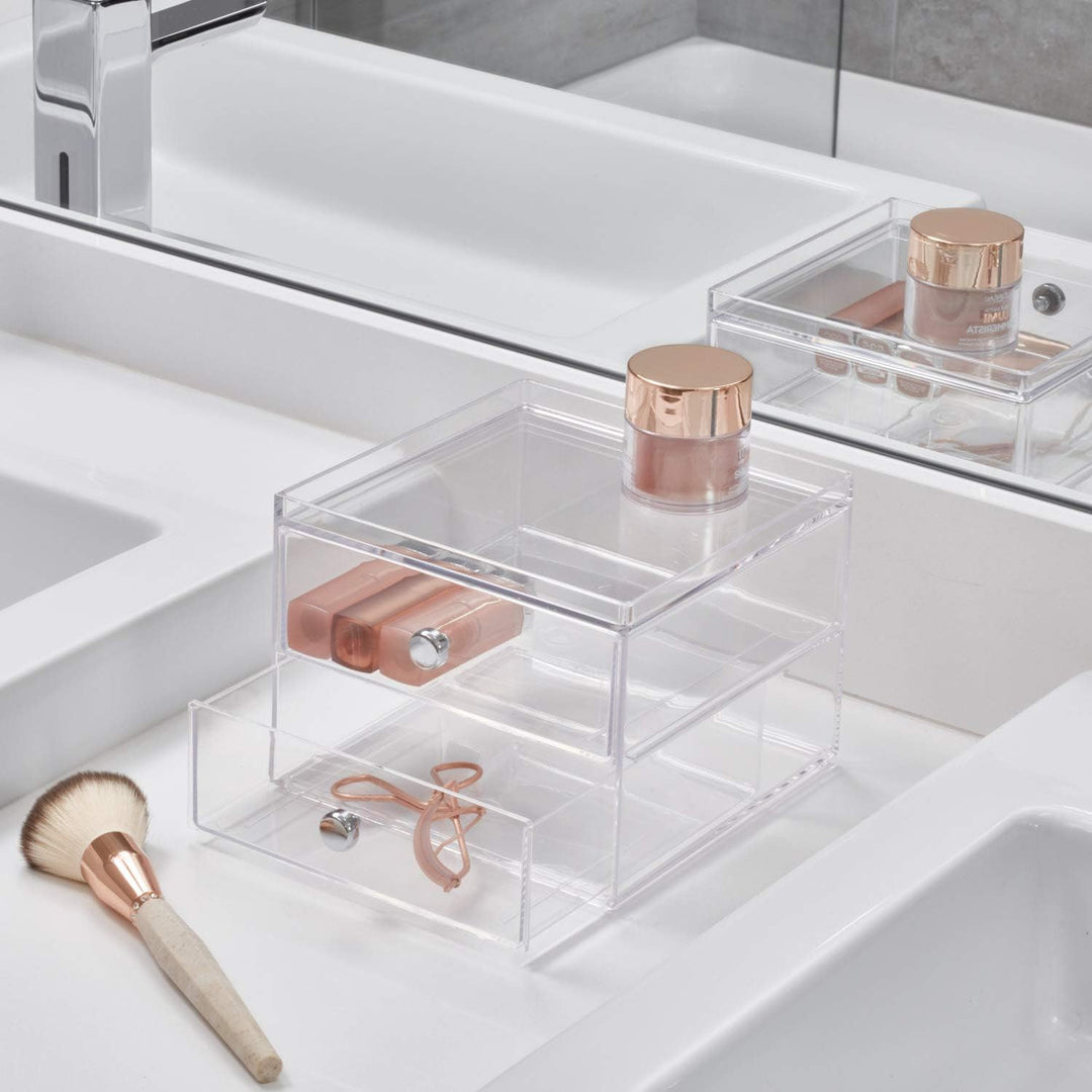 iDesign Drawers Make-Up-Organizer | hochwertige Aufbewahrungsbox für Schminke, Kosmetika & Co. | Sch
