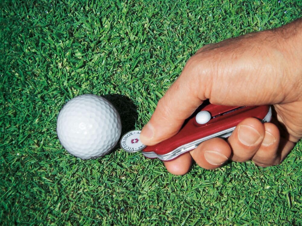 Victorinox Schweizer Taschenmesser, Golf Tool, Multitool, Outdoor, 10 Funktionen, Klinge, Reparatur-
