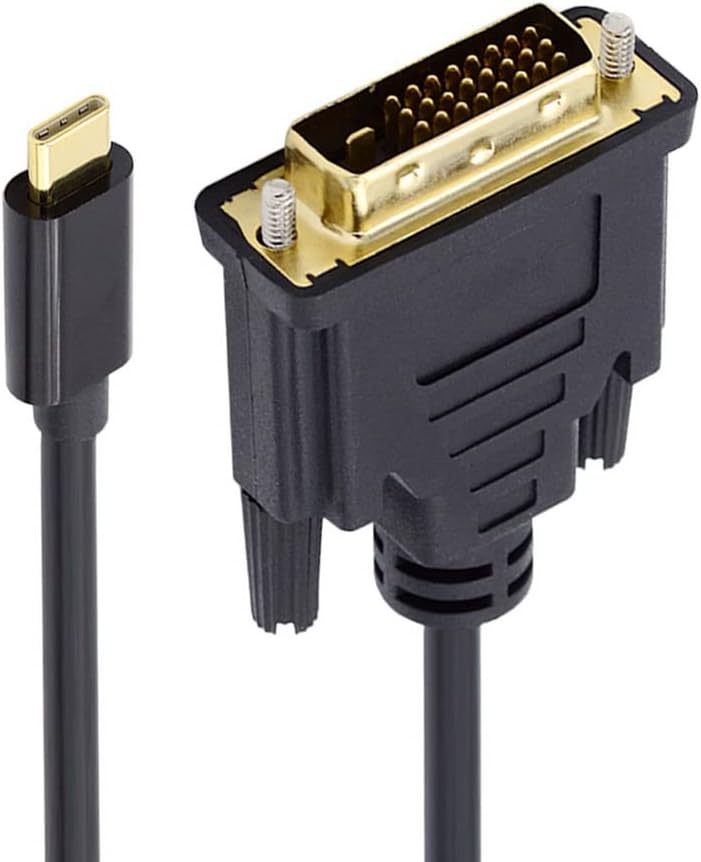 xiwai 1080P USB-C Typ C auf DVI USB 3.1 Display Monitor Kabel für Laptop 1,8 m USB-C to DVI, USB-C t