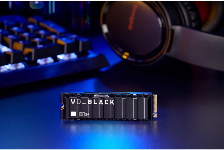 WD_BLACK SN850X NVMe SSD mit Heatsink 2 TB interne SSD (Gaming Speicher, PCIe Gen4-Technologie, Lese