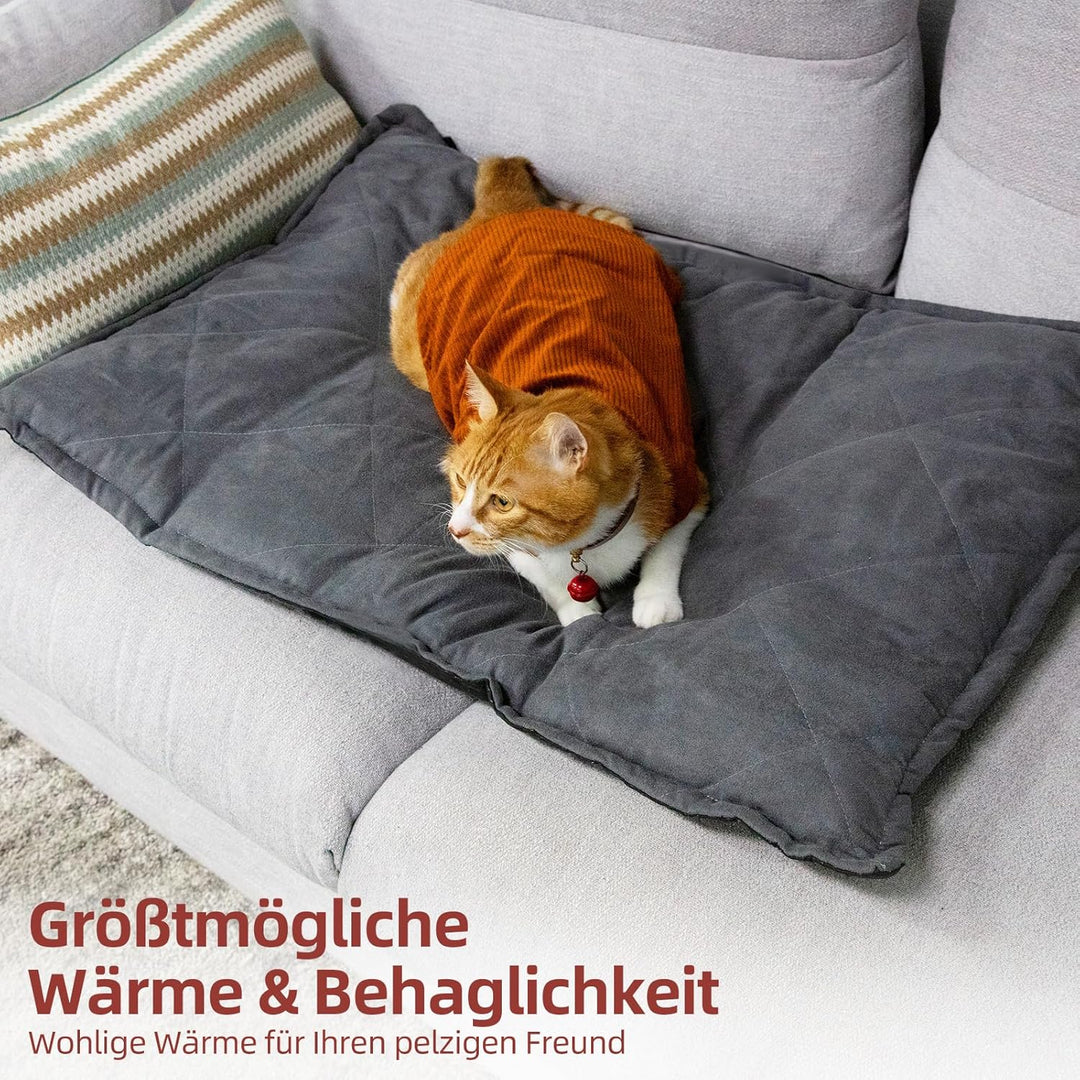 Mora Pets Selbstheizende Decke Katzen, Wärmedecke für Katzen Heizdecke Hunde Ultrawarme, Selbstwärme