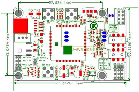 SIM808 Modul GSM GPRS GPS-Entwicklungs-Brett IPX SMA mit GPS GSM Antenne