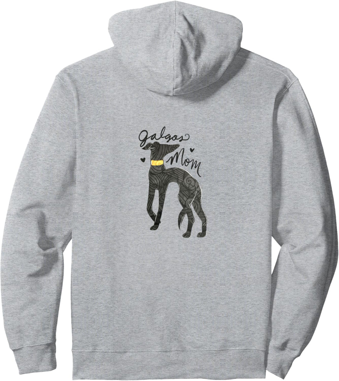Galgos Mom cute black galgo Pullover Hoodie
