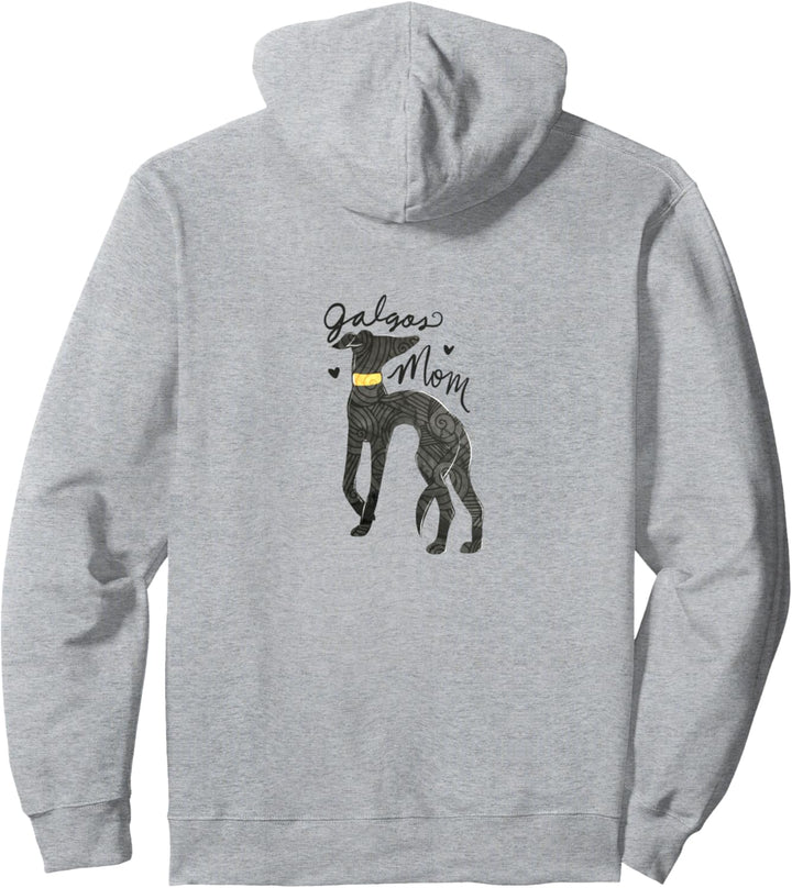Galgos Mom cute black galgo Pullover Hoodie