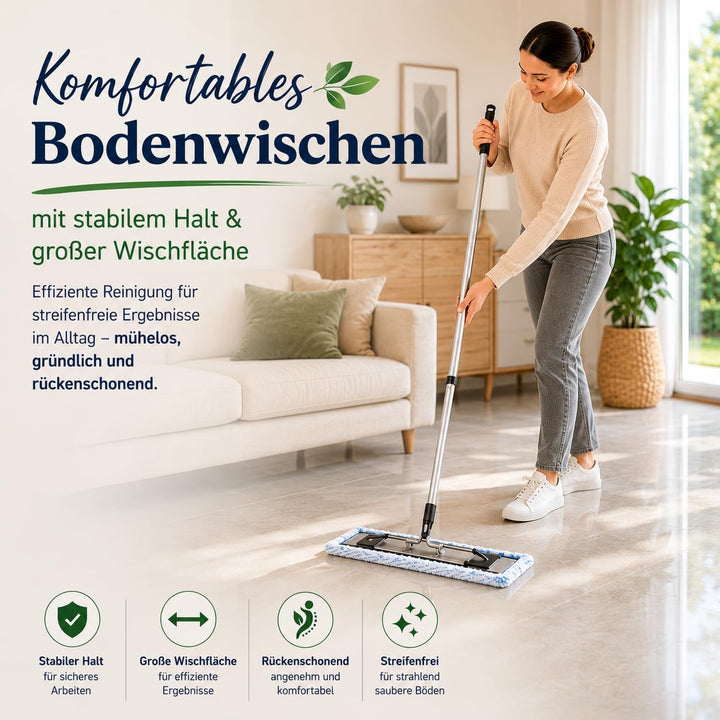 FSProdukte Bodentuch BLAUEXTREM, hochwertige Microfasern, 42 Zentimeter, kompatibel mit Hara Leifhei