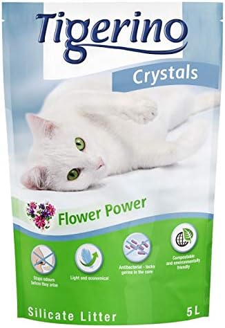 Tigerino Crystals Katzenstreu gemischt Probepackung 6 x 5 Liter stoppt Gerüche in Sekundenschnelle a