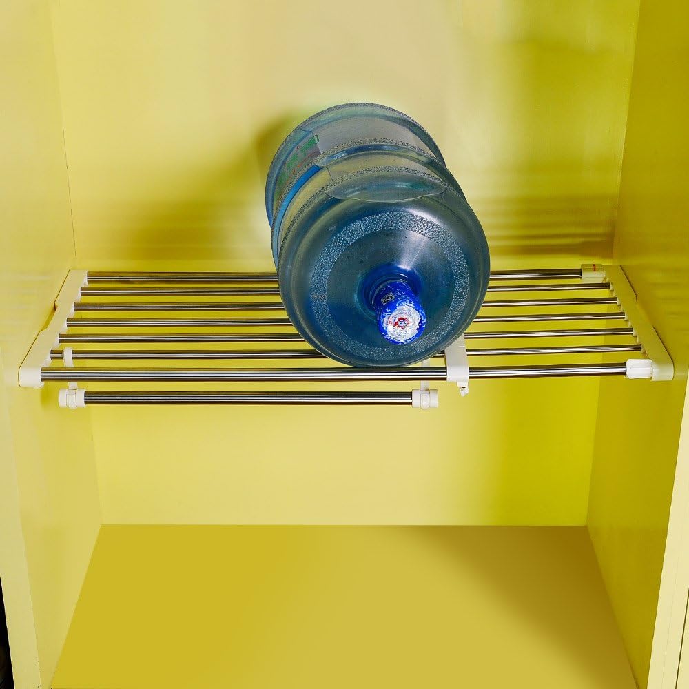 BAOYOUNI Erweiterbar Kleiderschrank Schrank Regal Stange Kleiderbügel Organizer Heavy Duty Metall La
