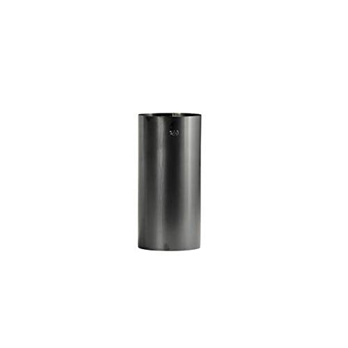 Gebläut Ofenrohr Rauchrohr blau/schwarz 0,33m 130mm Durchmesser Blaublech Längenelement 0,33m Durchm