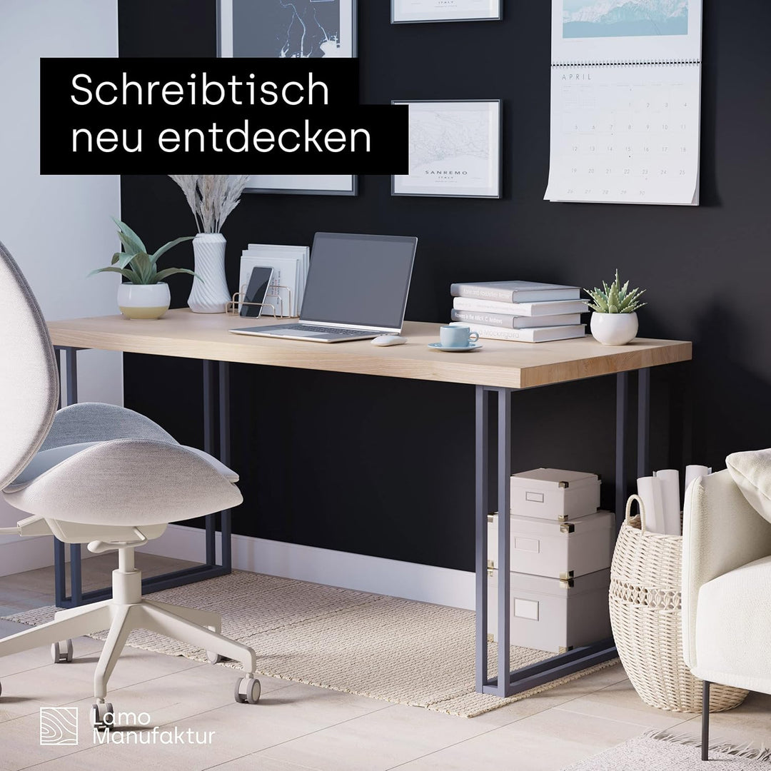 LAMO Manufaktur Tischbeine für Schreibtisch Esstisch, Frame, Vierkantprofil 20x20 mm, Tischgestell 5