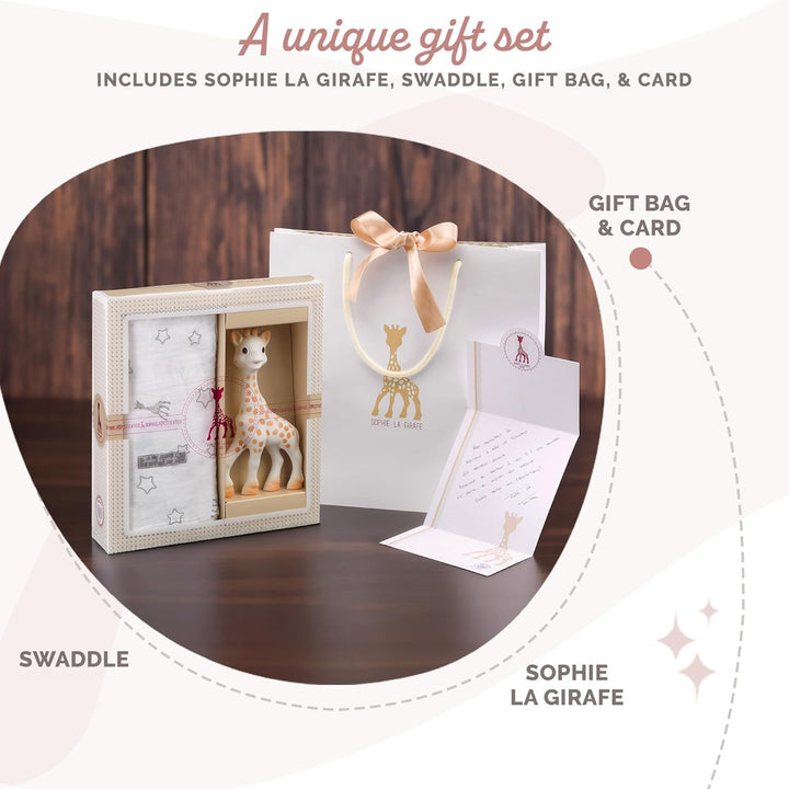 Sophiesticated – Sophie die Giraffe – Geschenkset zur Geburt, ab 2 Jahren, Grösse M