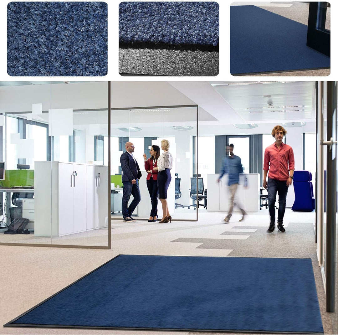Floordirekt Schmutzfangmatte Monochrom | Fussmatte in 10 Grössen &amp; 8 Farben | Türmatte für innen &amp; a