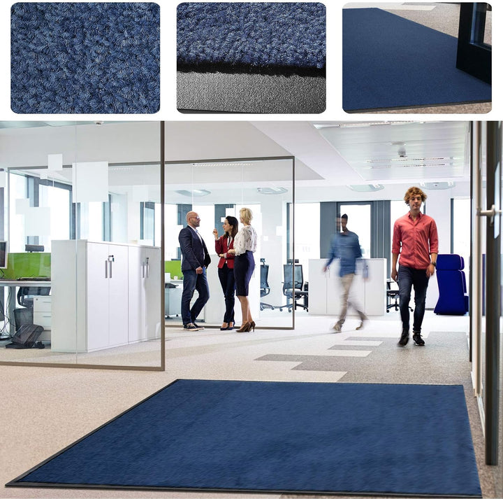 Floordirekt Schmutzfangmatte Monochrom | Fussmatte in 10 Grössen &amp; 8 Farben | Türmatte für innen &amp; a