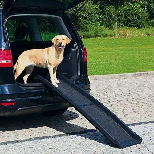 Lanco – Haustierrampe. Zum einfachen Transport in 2 Teile faltbar. Sehr widerstandsfähig und rutschf