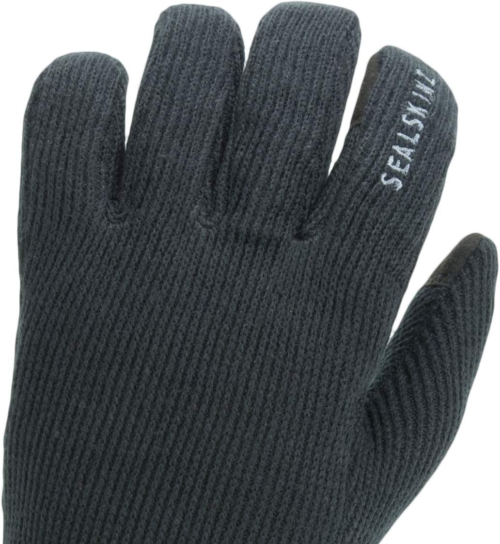 SealSkinz Unisex Windproof All Weather Knitted Glove, Grau, L EU