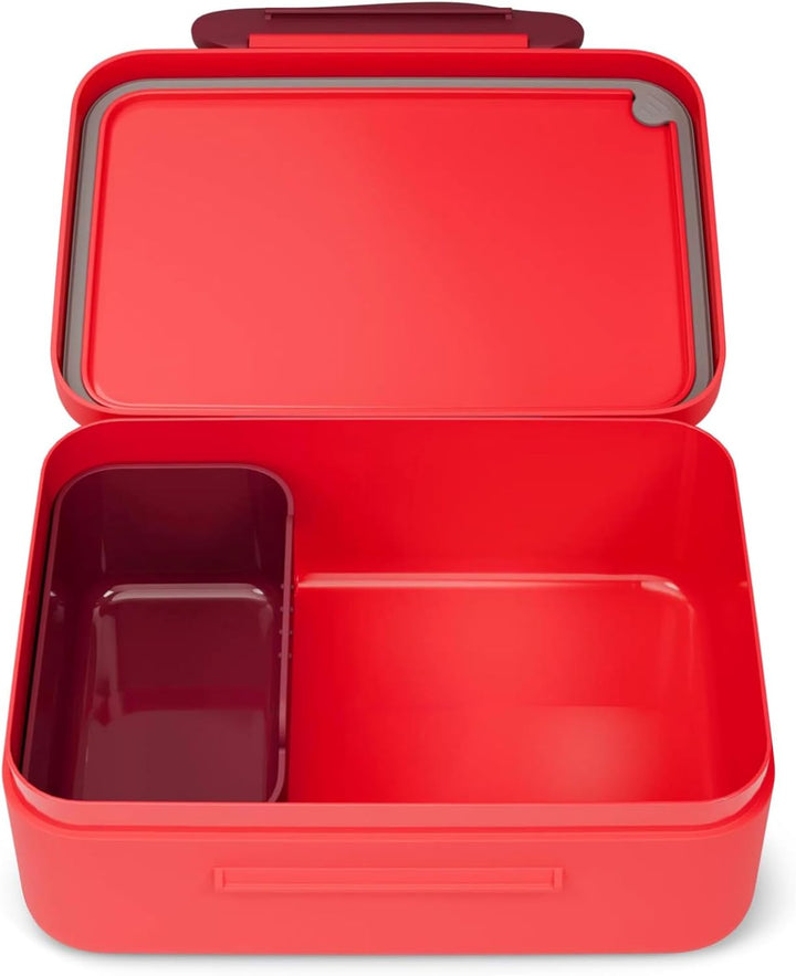 ergobag Brotdose mit Trennfach, BPA-frei, Spülmaschinenfest Drache - Rot Drache - Rot One Size, Drac