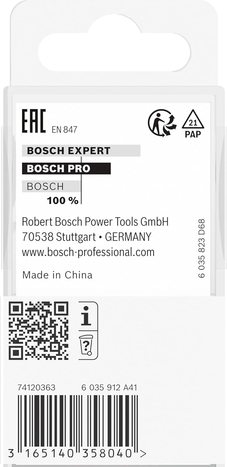 Bosch Professional 1x Abrundfräser Standard for Wood (für Holz, Zubehör Handfräse, Radius 12 mm, Arb