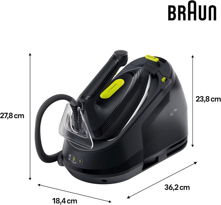 Braun CareStyle 3 IS3257BK, Dampfbügelstation Mit FreeGlide 3D Technologie, 125 g/min Dampf, Schnell