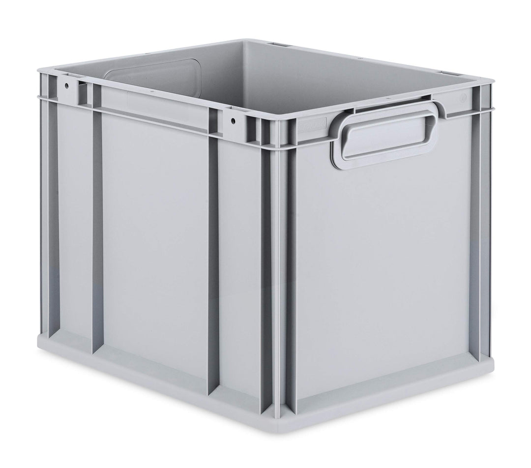 aidB Eurobox NextGen Grip, 400x300x320 mm, Griffe geschlossen, robuste Plastikbox aus Kunststoff mit