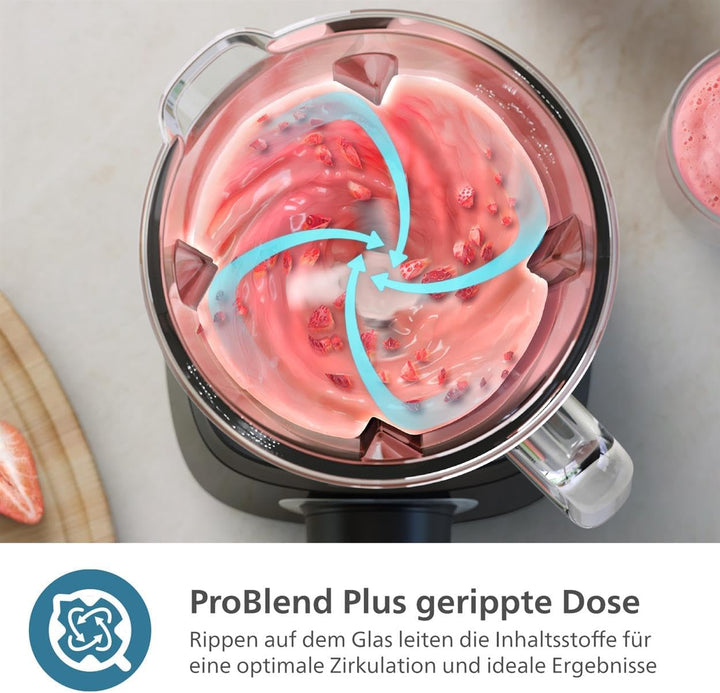 Philips 5000-Serie Standmixer - 1000 W. 2L maximales Fassungsvermögen. ProBlend Plus-Technologie. Sp