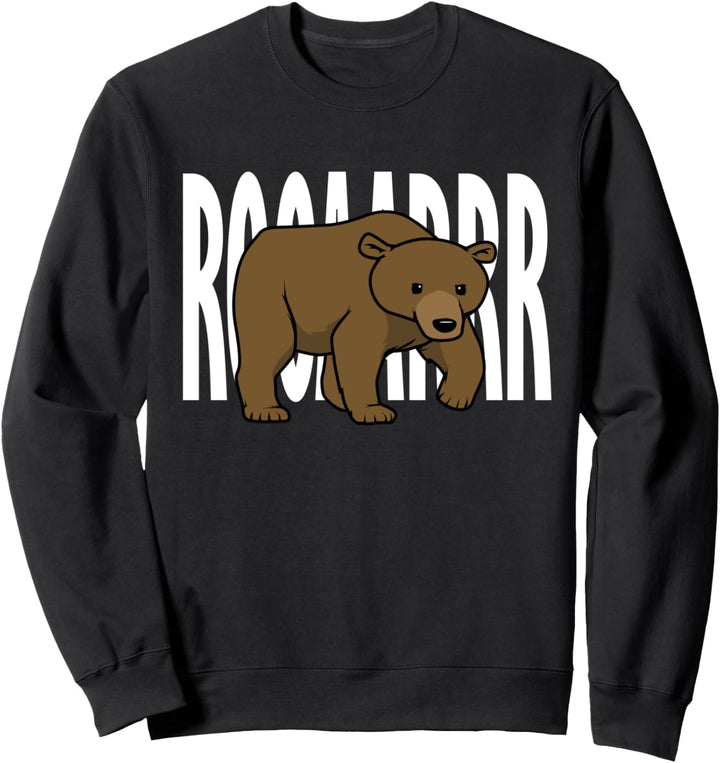 Cooler Braunbär Grizzly Roaarrr Wildlife Tier Sweatshirt