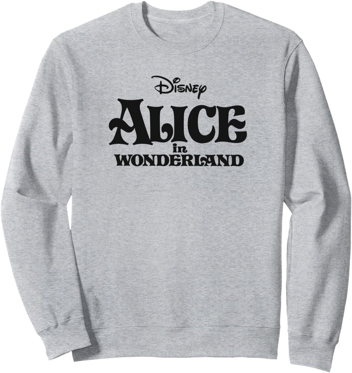 Disney Alice in Wonderland Alice Logo Black Sweatshirt