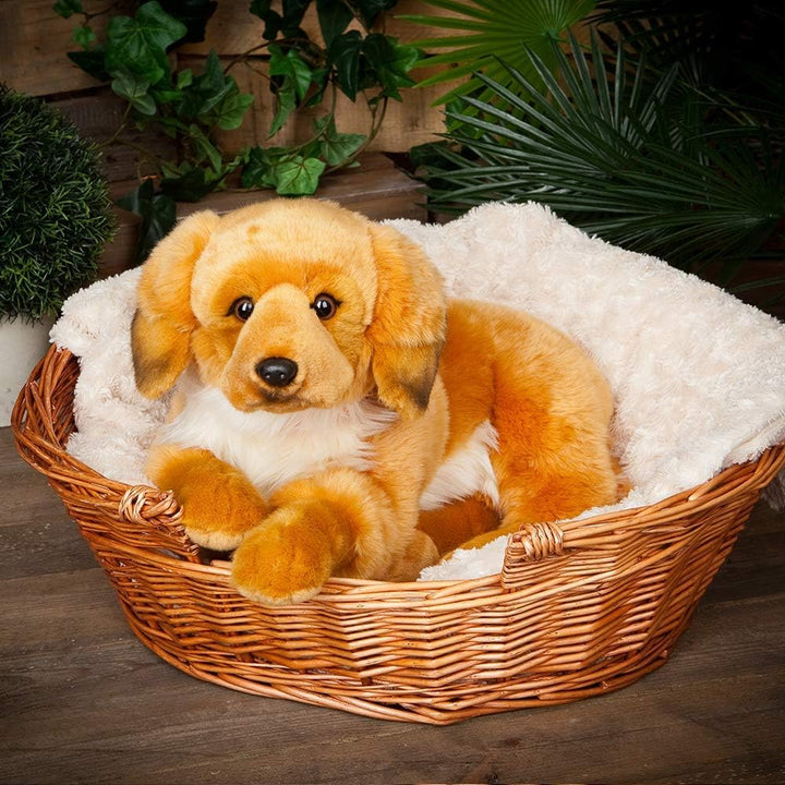 Living Nature Soft Toy - Grosses Stofftier Golden Retriever (60cm), Golden Retriever (60cm)