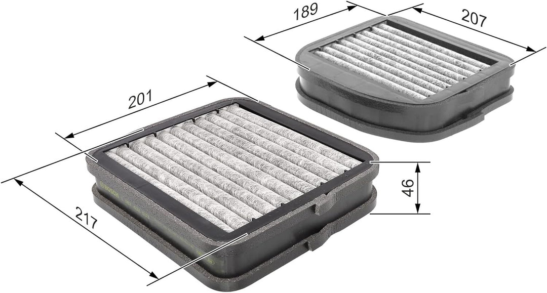 Bosch R2533 - Innenraumfilter mit Aktivkohle, Innenraumfilter mit Aktivkohle