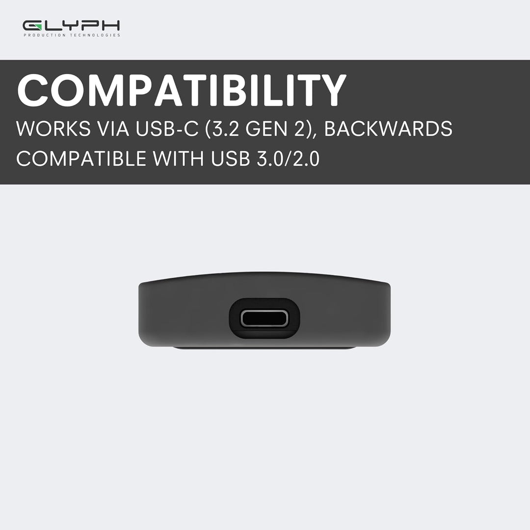 Glyph Atom USB 3.1 der U89 Externe Solid State Drive (2TB, Black) 2TB Black, 2TB Black