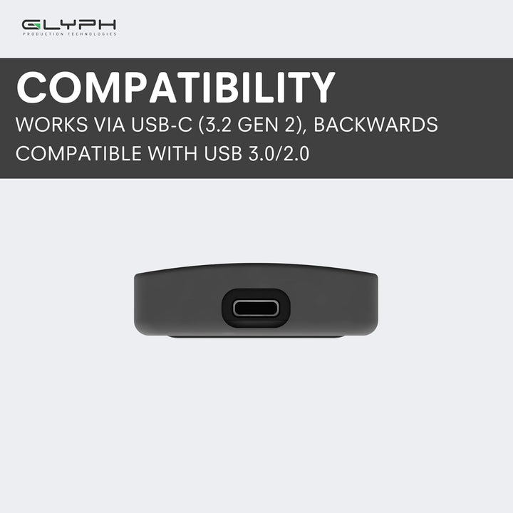 Glyph Atom USB 3.1 der U89 Externe Solid State Drive (2TB, Black) 2TB Black, 2TB Black