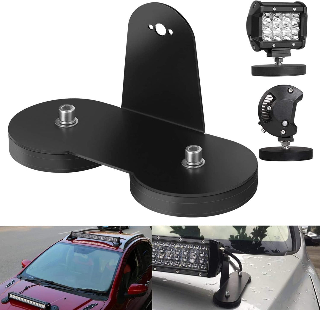 AUXTINGS 2pcs Magnetic Base LED-Lichtleiste Montagehalterungen Leistungsstarker Saugnapfhalter für d