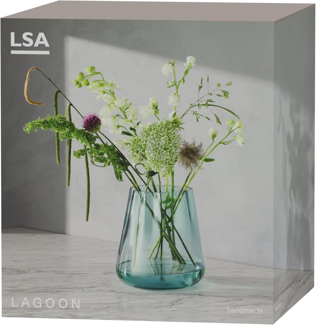 Lagunenvase / Laterne H24 cm, Meergrün | 1 Einheit | Handgefertigtes Glas | LG15