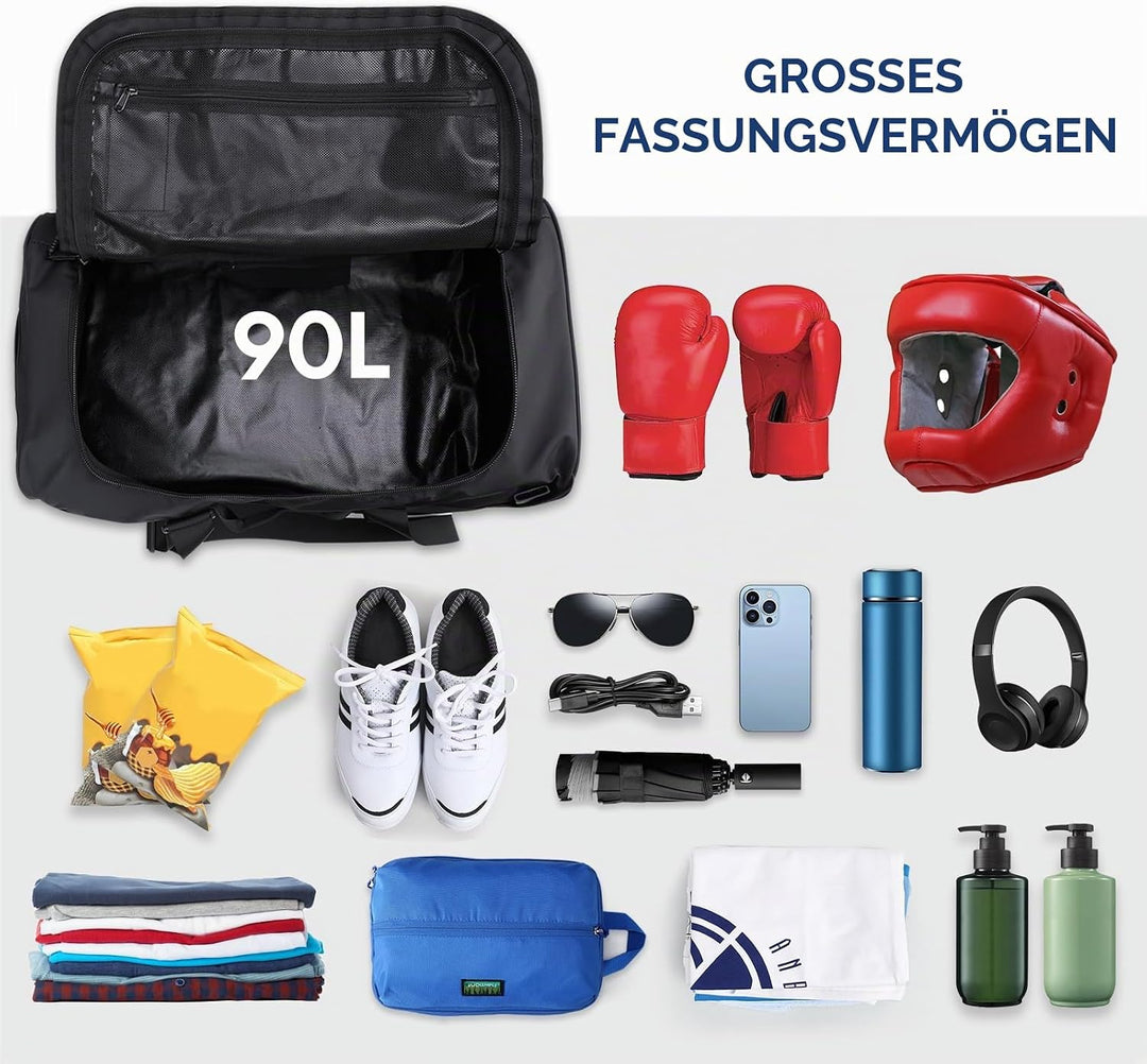Haimont Reisetasche Sporttasche mit robusten Reisetaschen für Männer und Frauen, Camping mit umwande