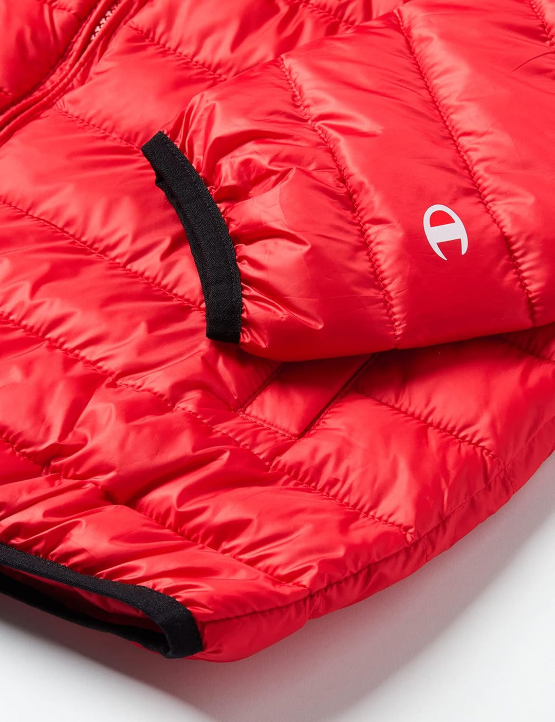 Champion Unisex Kinder Legacy Outdoor Light Hooded Wattierte Jacke 9-10 Jahre Intensives Rot, 9-10 J