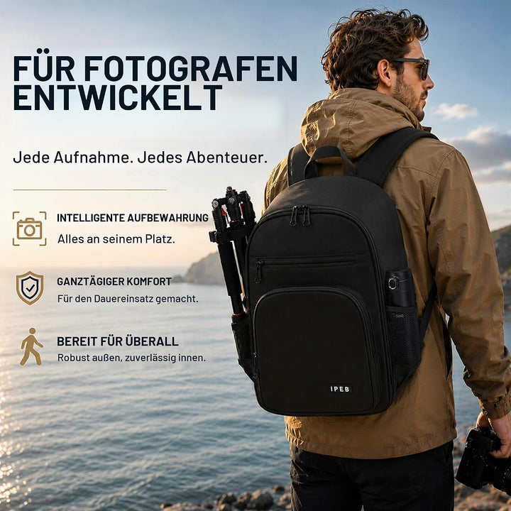 Kamerarucksack Tasche mit Stativhalterung Wasserdichtes Kameragehäuse Fotografie Rucksack Anti-Diebs