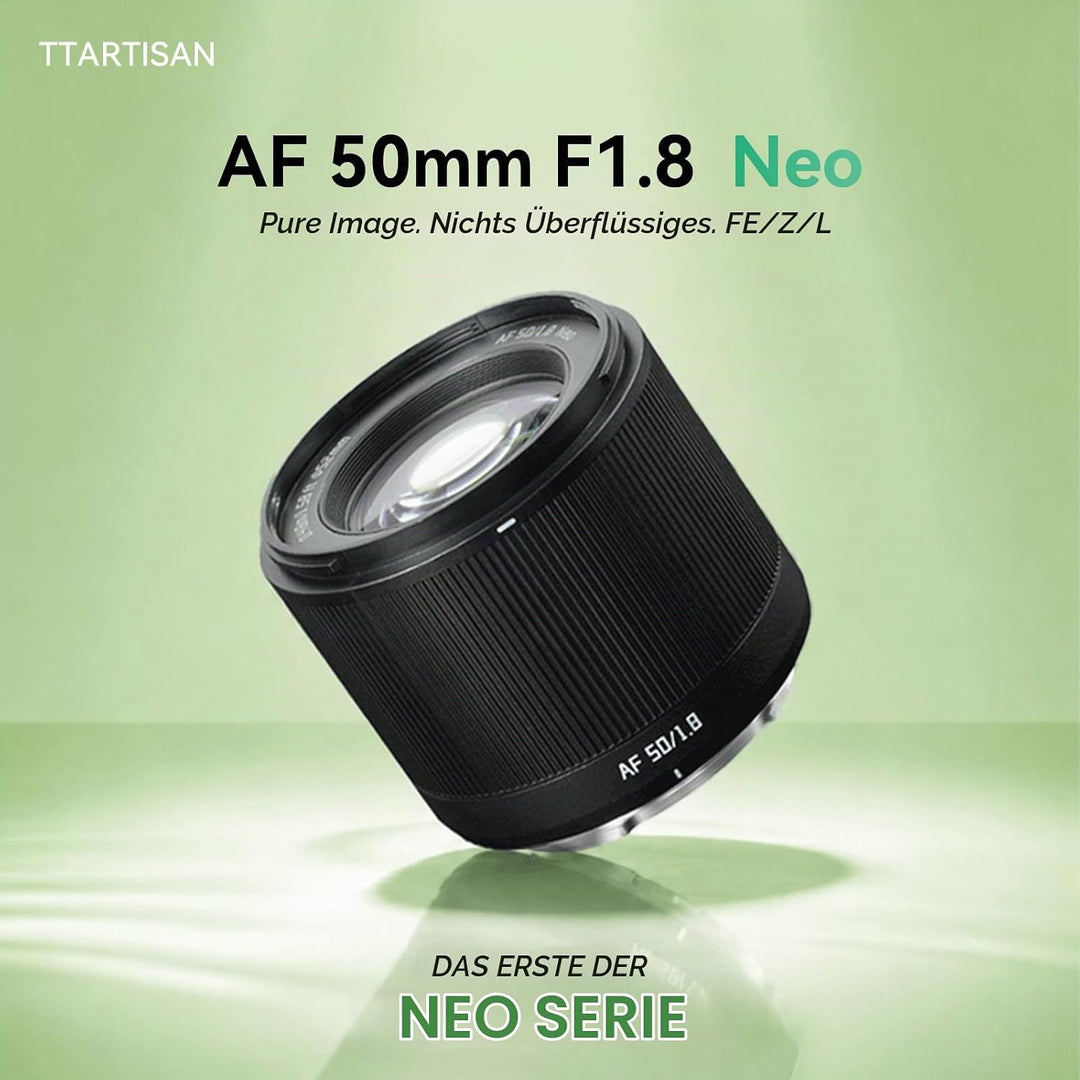 TTARTISAN AF 50mm F1.8 Neo Vollformat Objektiv für Nikon Z | Ultraleichtes Design, STM Schrittmotor-