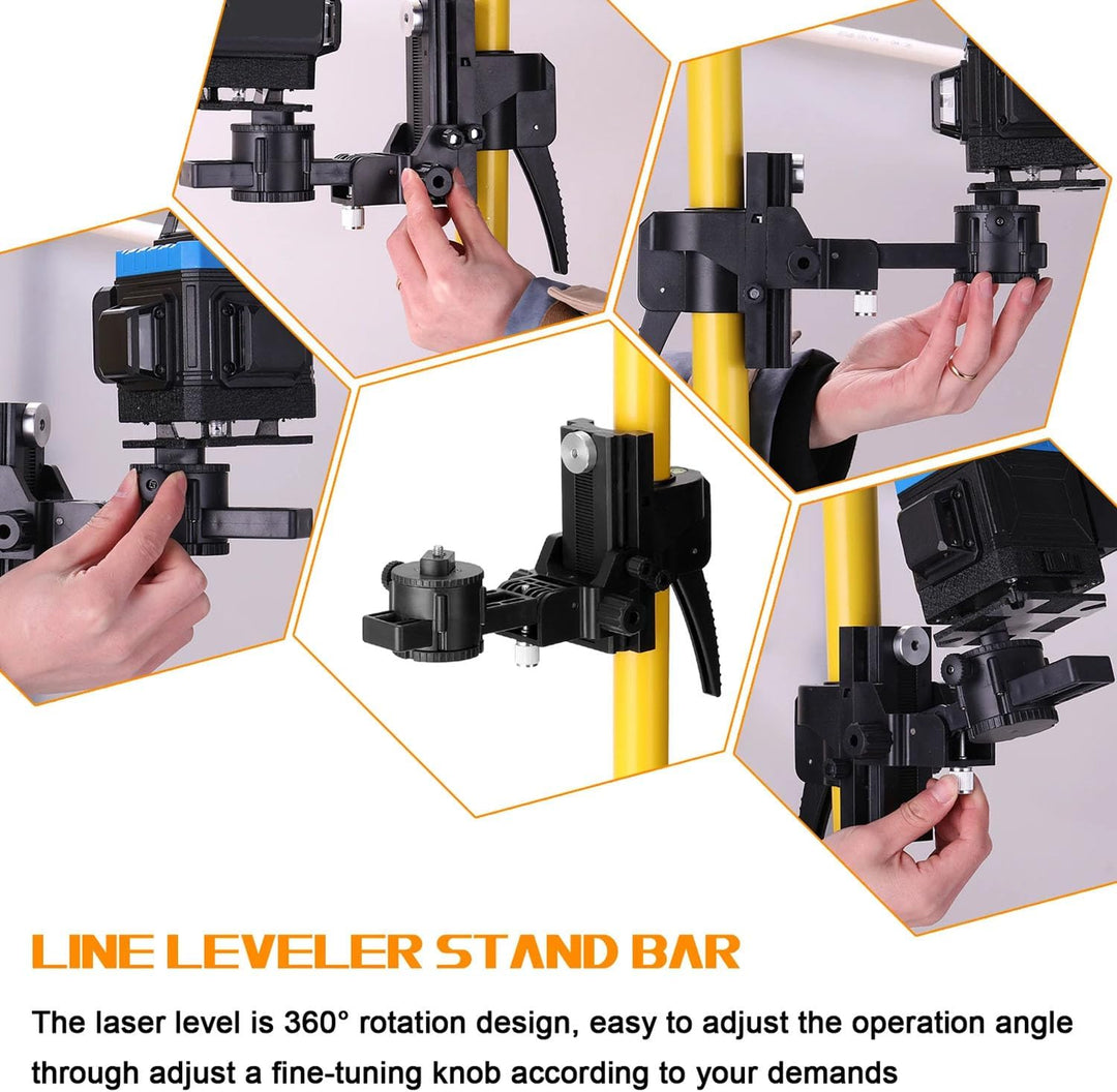 Stativ Für Laser,Nivellier-Dreibein,1/4“-20 5/8”-11 Gewinde,Höhenverstellbar 700-3600 Mm,Integrierte